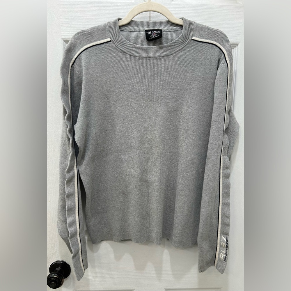 Polo Ralph Lauren RL67 Men’s Gray Pullover Sweater Size M